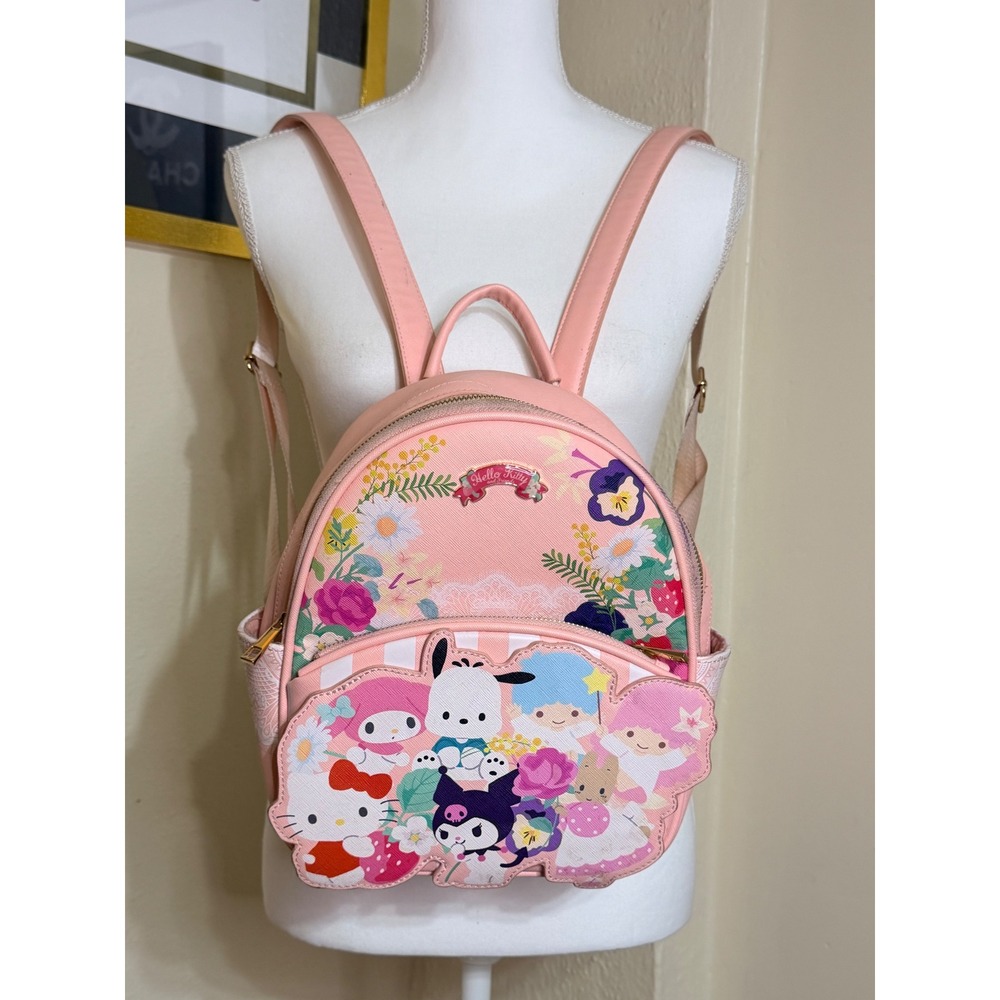 Sanrio Hello Kitty and Friends Pink‎ Floral Mini Backpack Kawaii Characters Bag